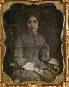 [Woman with floral patterned dress]