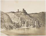 [Hilltop village from shoreline]