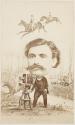 [Self-portrait in caricature]