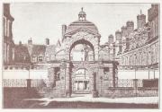 Vue du Baptistère Louis XIII, palais de Fontainebleau