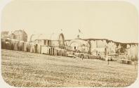 [Bathing houses on the beach]