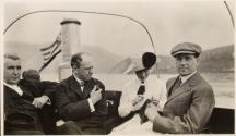 Companions in steam launch, Labrador Trip