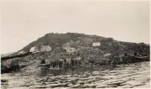Small fishing village on rocky coast, Labrador Trip