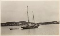 View of schooner, Labrador Trip