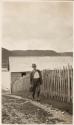 George Eastman carrying camera, Labrador Trip