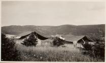 Large tents at campsite, Labrador Trip
