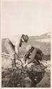 Digging for clams, Labrador Trip