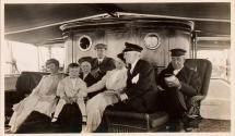 George Eastman & companions on deck of yacht, Labrador Trip