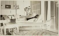 George Eastman Reclining on Sofa in West Room