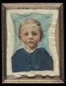 Color (tinted) image of George Eastman, age three, from daguerrotype