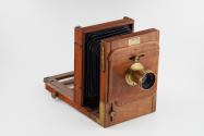 French tail-board dry plate camera