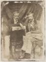 Portrait of Niepce de St. Victor (left) and a man, possibly Edmond Becquerel