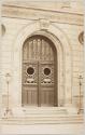 Ecole des Beaux Arts, porte Musée des Etudes, Paris