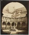 [Crucifix in courtyard]