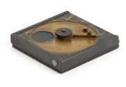 Rotating lens plate camera