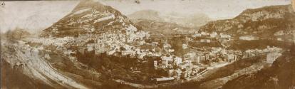 [Mountain city panorama]