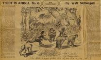 Newspaper cartoon alluding to Kodak photography featuring a rendering of Theodore Roosevelt