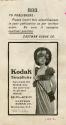 Advertisement for Kodak photography featuring the Kodak Girl