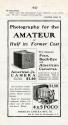 American Camera Manufacturing Company advertisement for Poco, Buck-Eye and American Cameras
