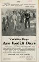 Advertisement for Kodak photography featuring the Kodak Girl