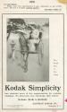 Advertisement for Kodak Cameras featuring a drawing of the Kodak Girl by C. Allan Gilbert