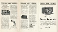 Advertisements for the Kodak Tank Developer and the new Stereo Brownie