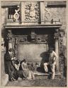 [David Octavius Hill, his nieces the Misses Watson, and an unknown man at the Dennistoun Monument in Greyfriars Churchyard]