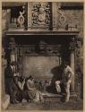 [David Octavius Hill, his nieces the Misses Watson, and an unknown man at the Dennistoun Monument in Greyfriars Churchyard]