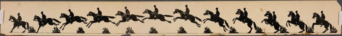 [Rider on horseback jumping]