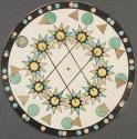 [Water fountain; moving geometric shapes]