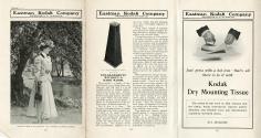 Advertisements for the No. 2 Brownie Enlarging Camera and Kodak Dry Mounting Tissue