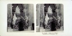 Roma - Chiesa di S. Pietro.  Monumento ad Alessandro VII.