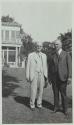 George Eastman with George B. Dryden at the Dryden home in Evanston, Illinois