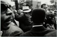 Black Muslim Leader Louis Farrakhan Embracing the Father of Yusef Hawkins, Brooklyn, New York