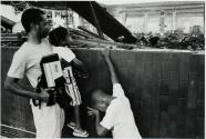Damage from the L.A. Riots, Baldwin Hills, California