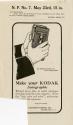 Kodak advertisement for Folding Autographic cameras