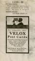 Kodak advertisement for Velox Postcards