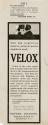 Kodak advertisement for Velox Paper