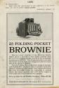Kodak advertisement for the 2A Folding Pocket Brownie