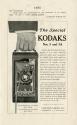 Advertisement for the Nos. 3 and 3A Special Kodaks
