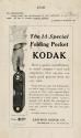Advertisement for the 1A Special Folding Pocket Kodak
