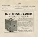Kodak advertisement for the No. 3 Brownie