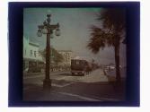 [Waterfront street with parked cars, Daytona, Florida]