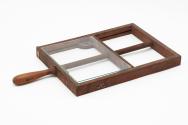 Glass plate cleaning vise