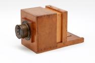 Richebourg daguerreotype camera, quarter-plate format, and carrying case