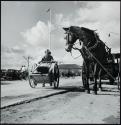 Street cleaner, Front Street, Hamilton, Bermuda