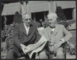 Thomas Edison and an unidentified man