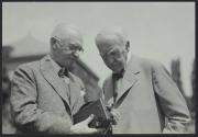George Eastman demonstrating movie camera to Thomas Edison
