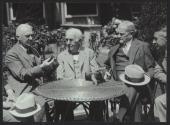 George Eastman, Thomas Edison, General Pershing & James Irvine at Kodacolor Party