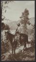 George Eastman on horseback, Wyoming trip